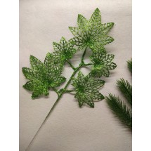 Ветки с глиттером 40 см, зеленый, цена за 1 шт